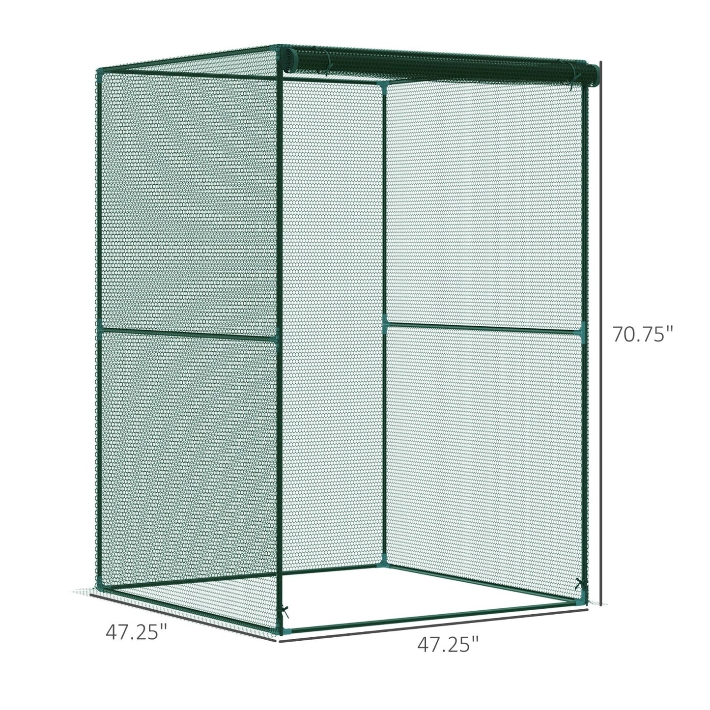 Outsunny 4'x4' Crop Cage: Protect Your Urban Acre