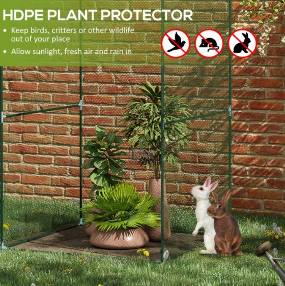 Outsunny 4'x4' Crop Cage: Protect Your Urban Acre