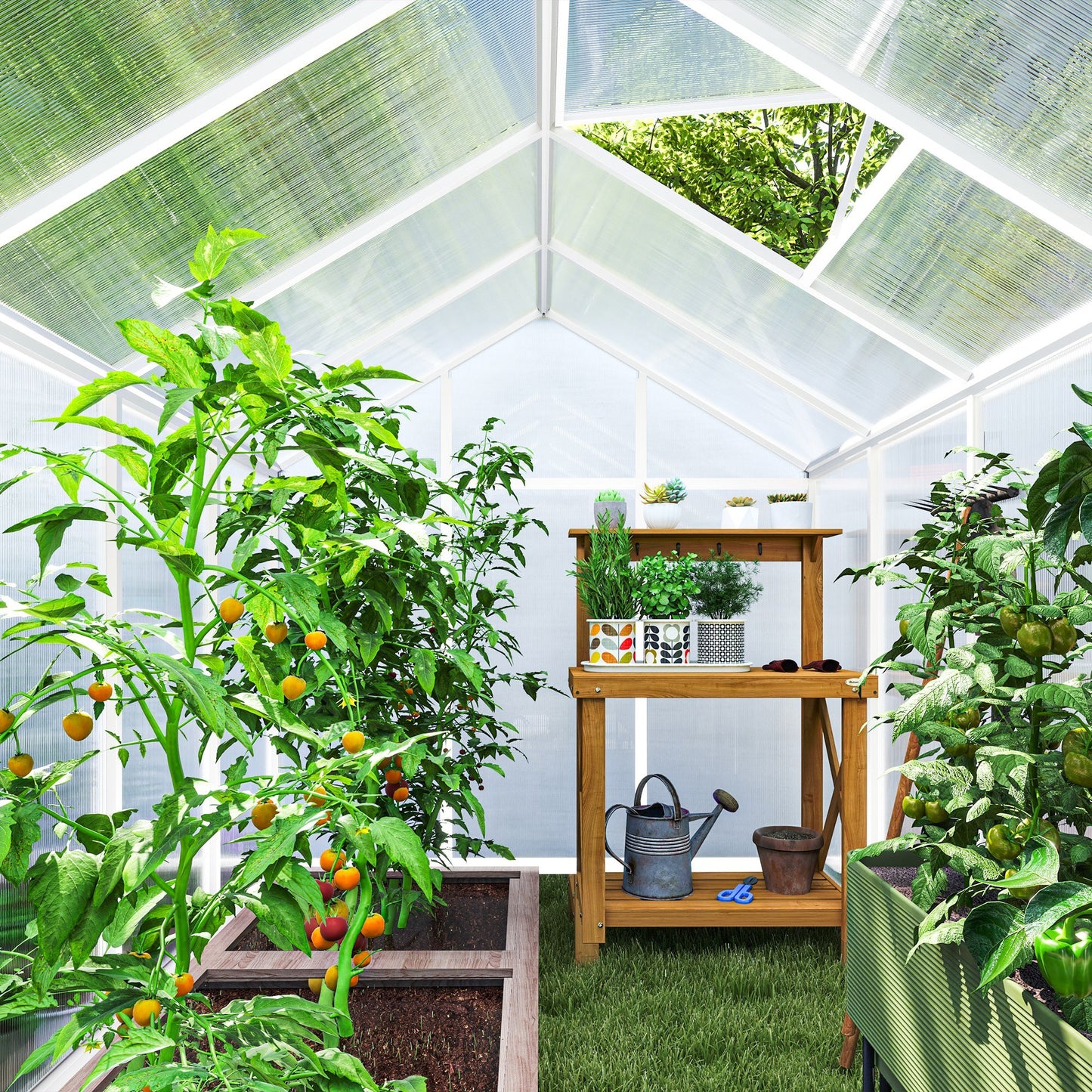 10' x 6' Polycarbonate Walk-In Greenhouse