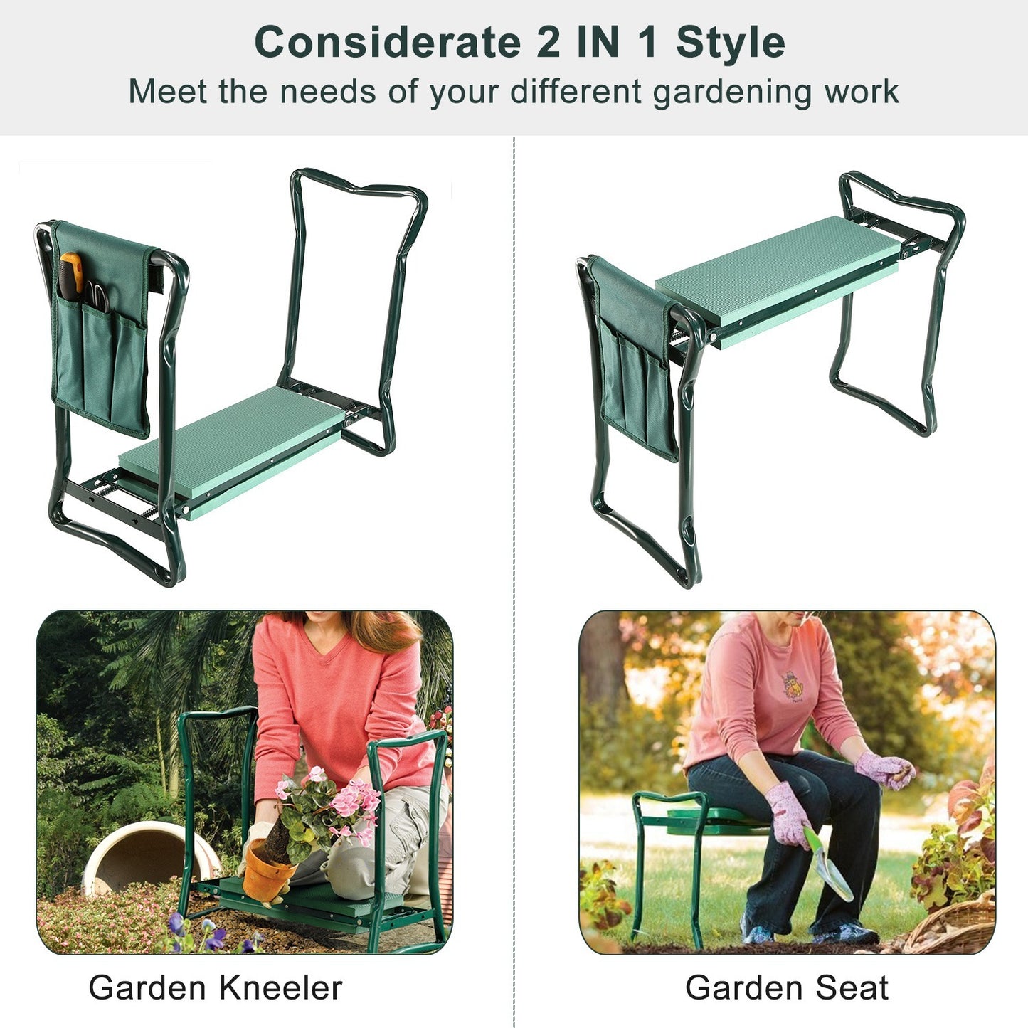 iMounTEK 2-in-1 Garden Kneeler and Seat: The Ultimate Gardening Companion