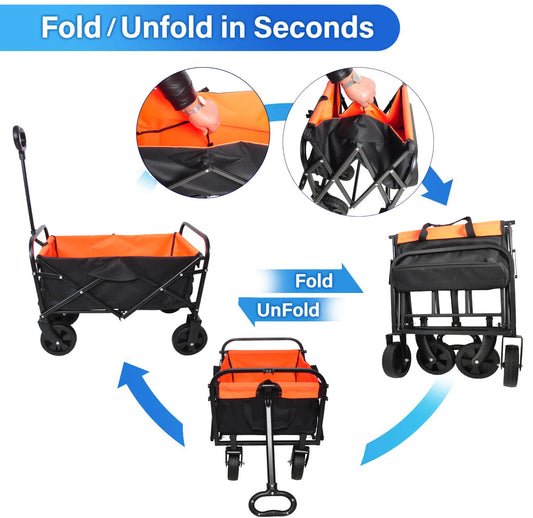 Compact Folding Garden Cart: Your New Favorite Gardening Tool